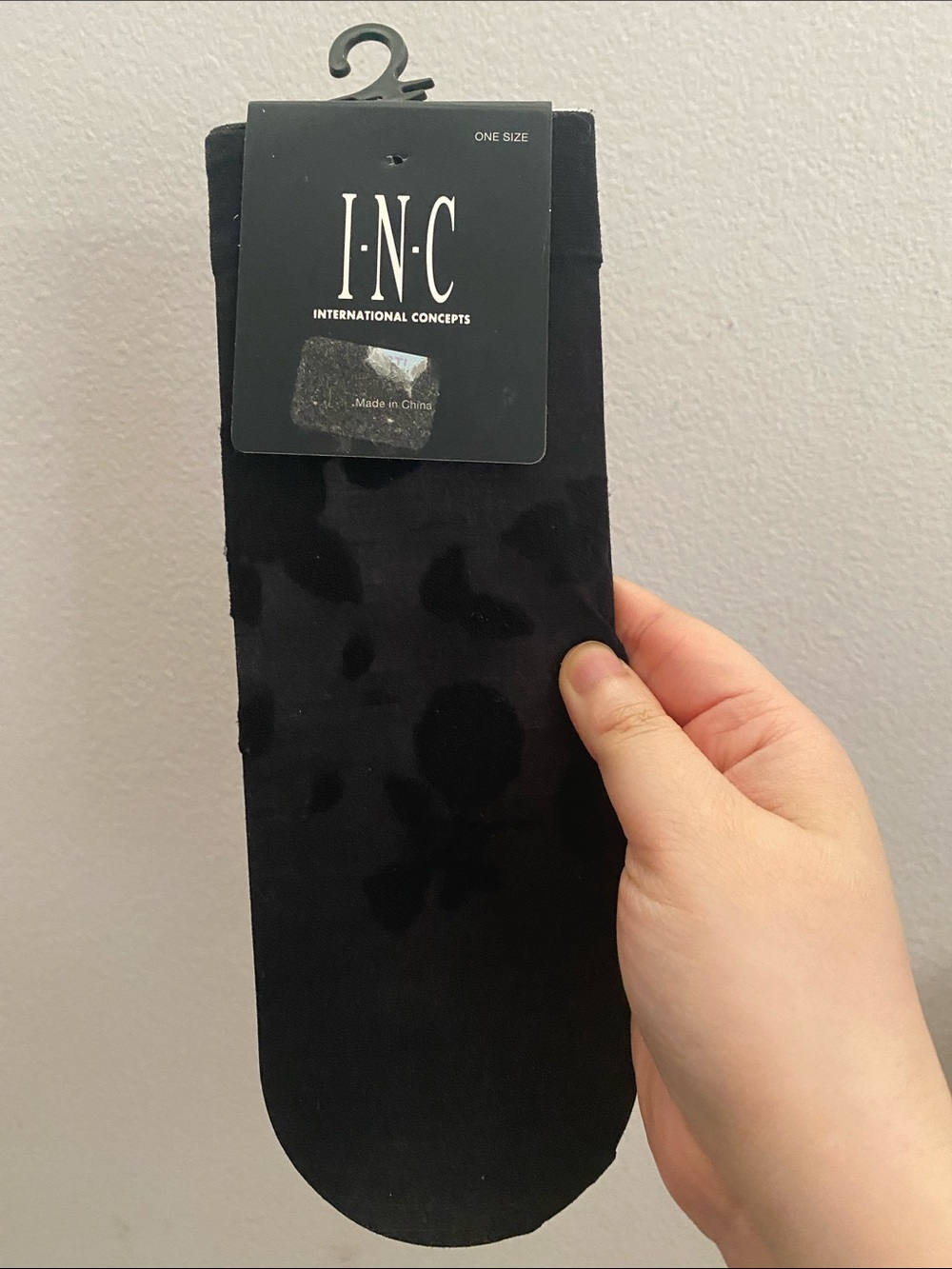 INC International Concepts Black Low-Cut No-Show Socks